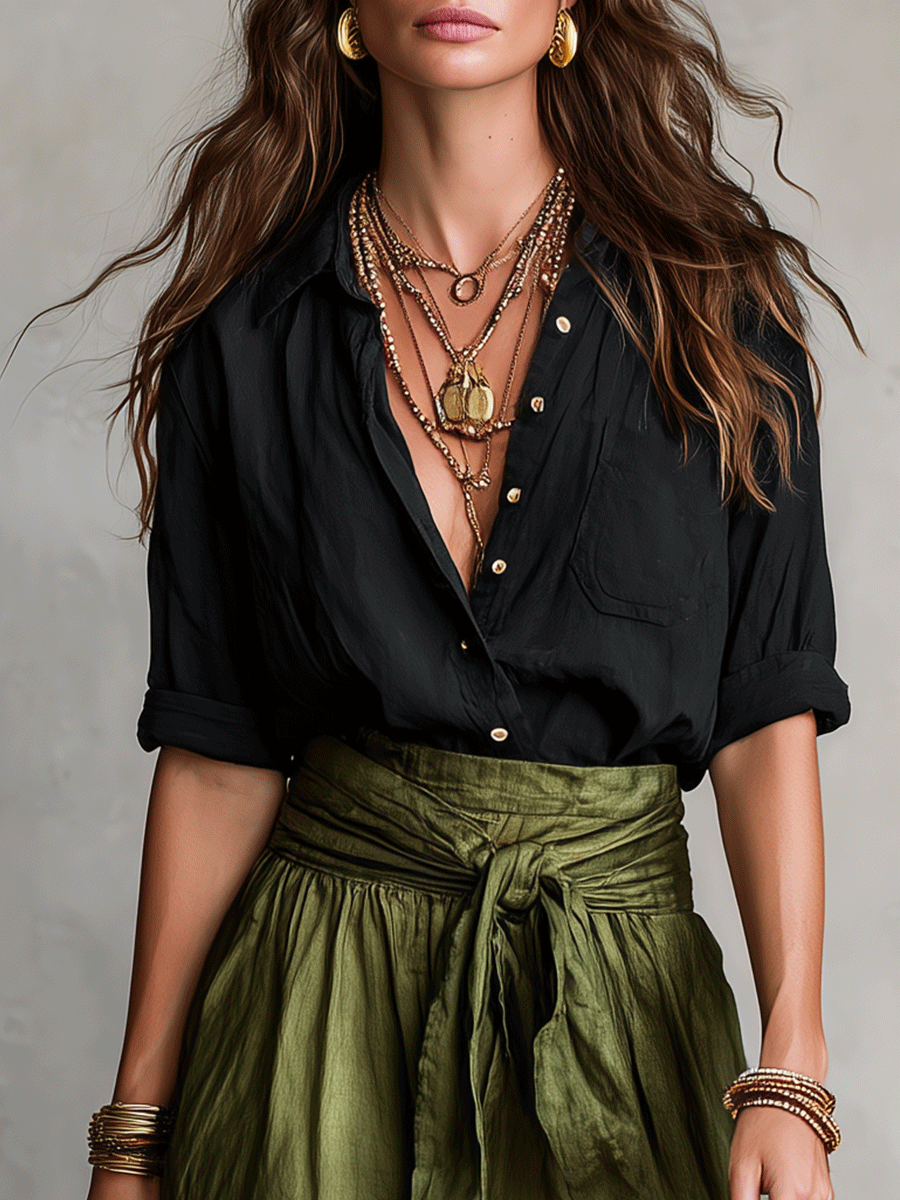 Madeleine | Boho Two-Piece Skirt Set