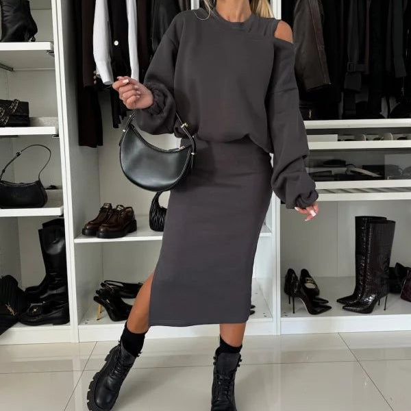 Valerie | Sweatshirt & Dress Set