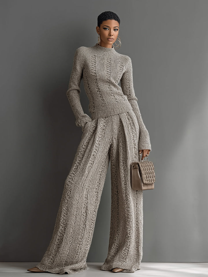 Juliana | Taupe Knit Set