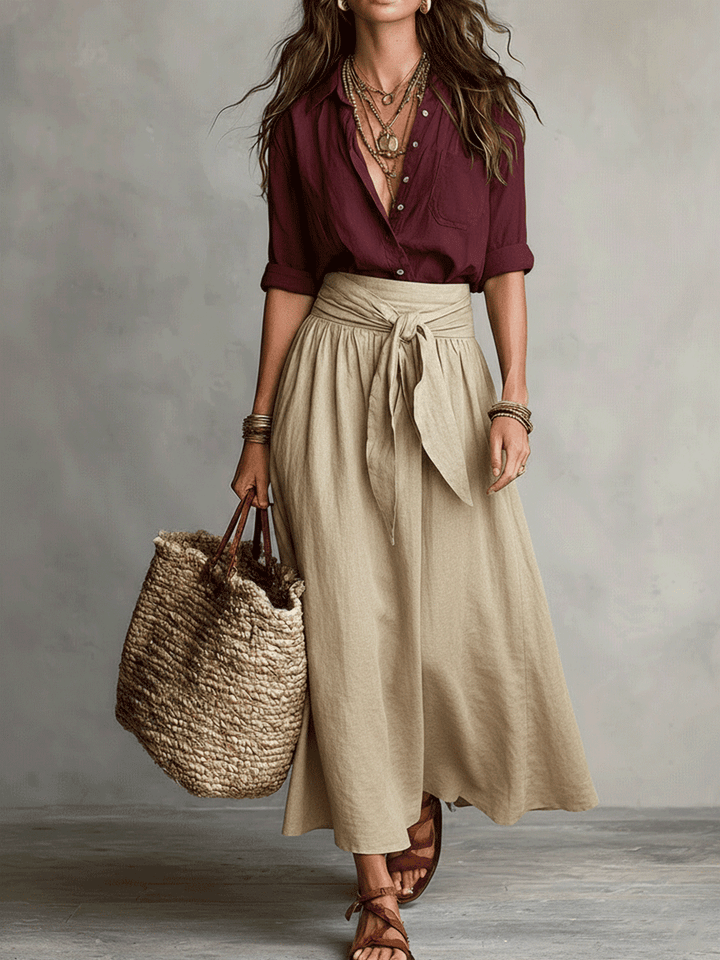 Madeleine | Boho Two-Piece Skirt Set