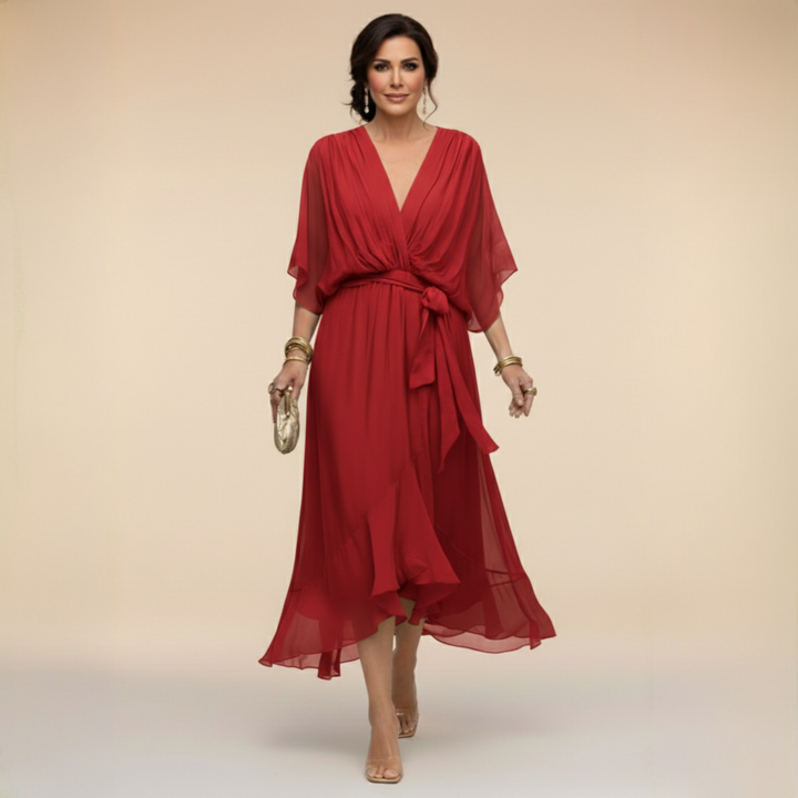 Monica | V-Neck Wrap Dress