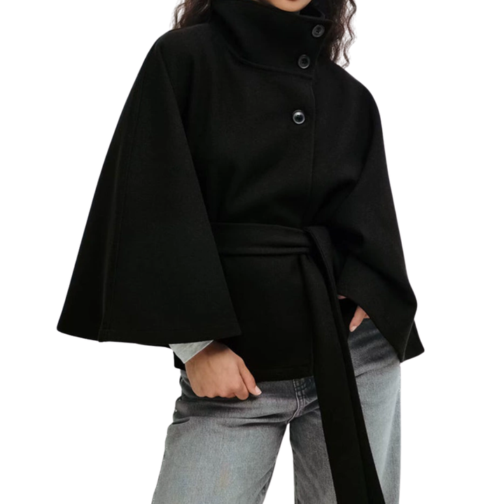Edna | Cape-Style Belted Coat
