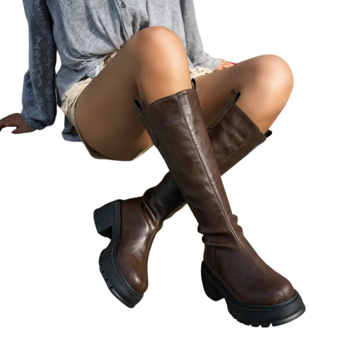 Maude | Fleece-Lined Tall Booties