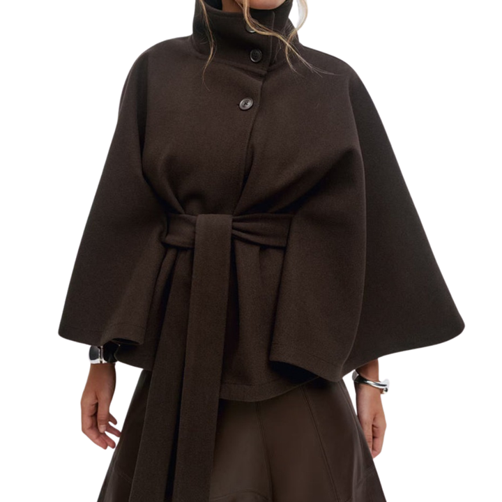 Edna | Cape-Style Belted Coat