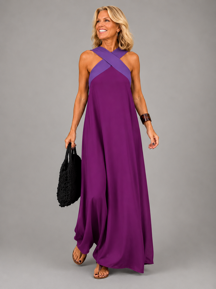 Verina | Cross Neck Maxi Dress