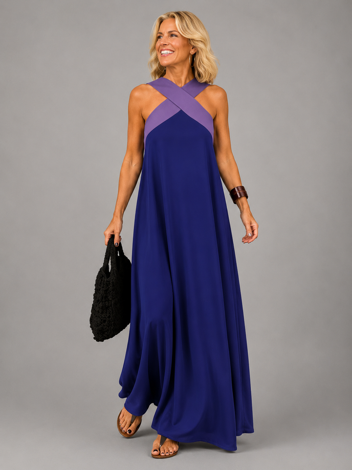 Verina | Cross Neck Maxi Dress