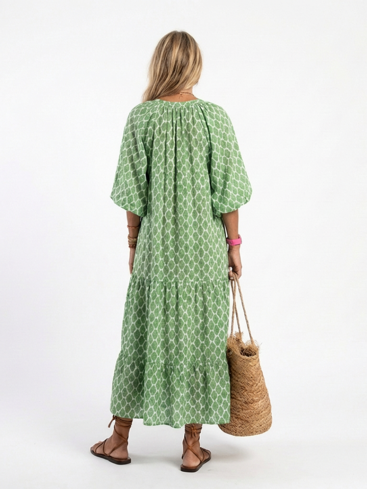 Annelize | Patterned Midi Dress