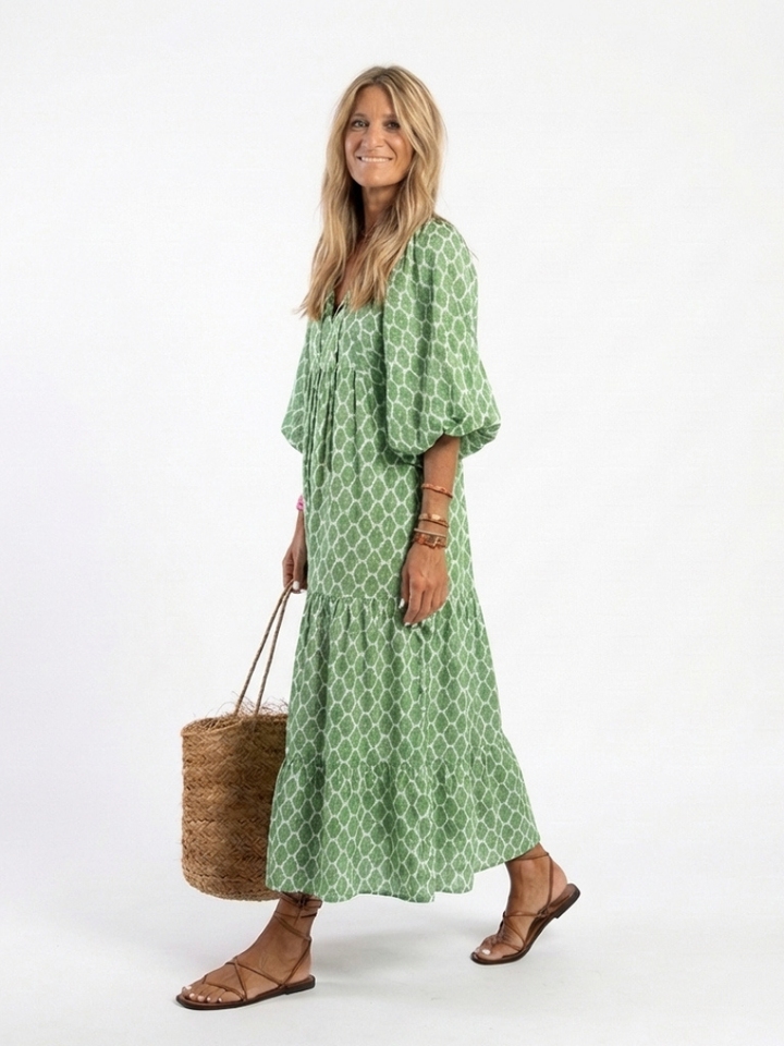 Annelize | Patterned Midi Dress