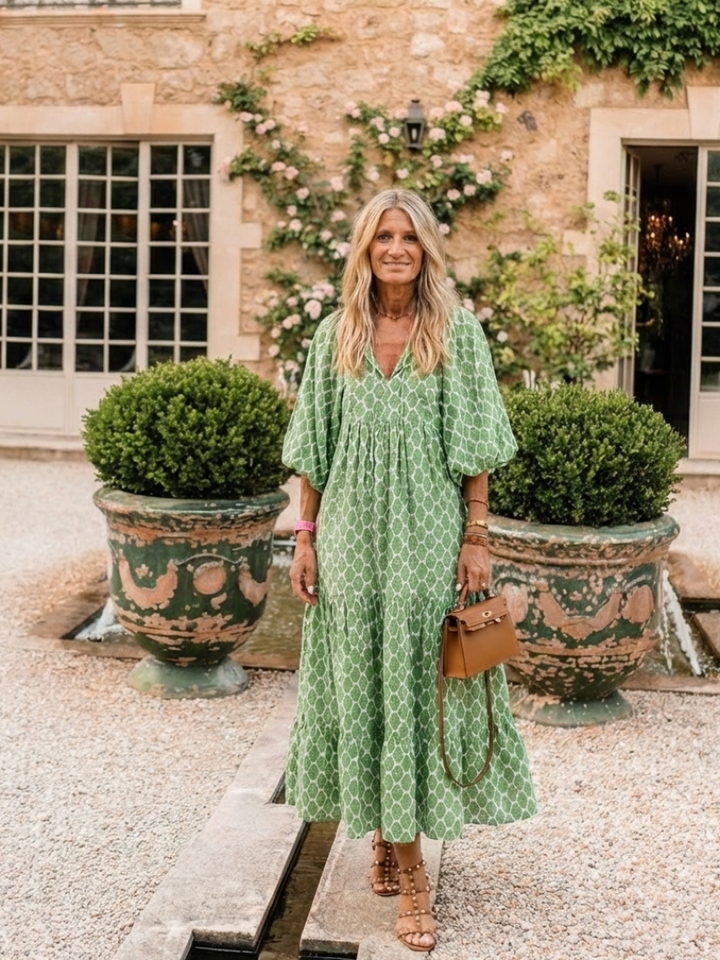 Annelize | Patterned Midi Dress