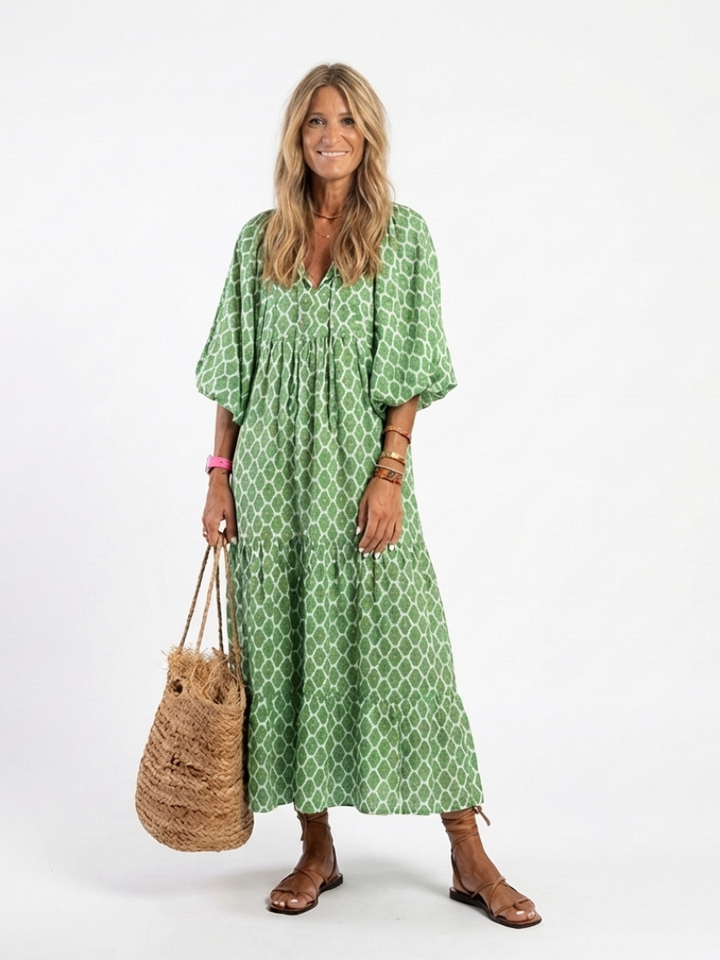 Annelize | Patterned Midi Dress