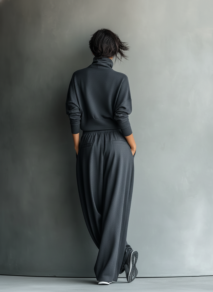 Eliza | Charcoal Knit Set