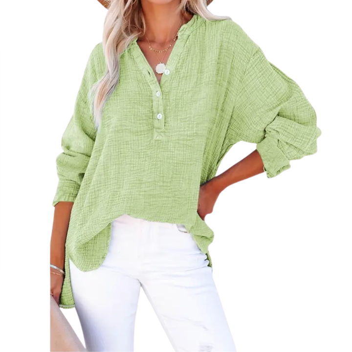 Lucille | Relaxed Button-Up Blouse