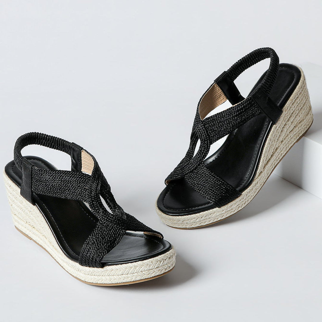 Adri | Woven Wedge Sandals