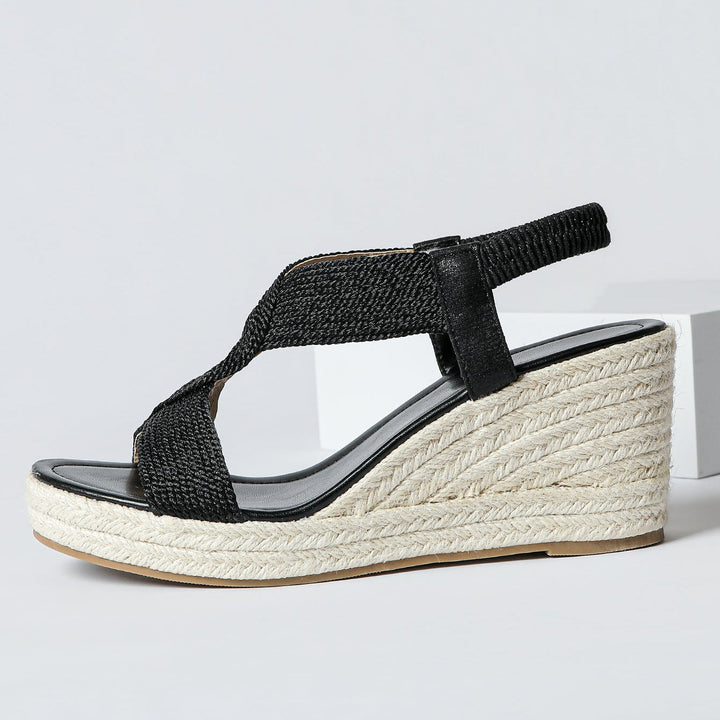 Adri | Woven Wedge Sandals