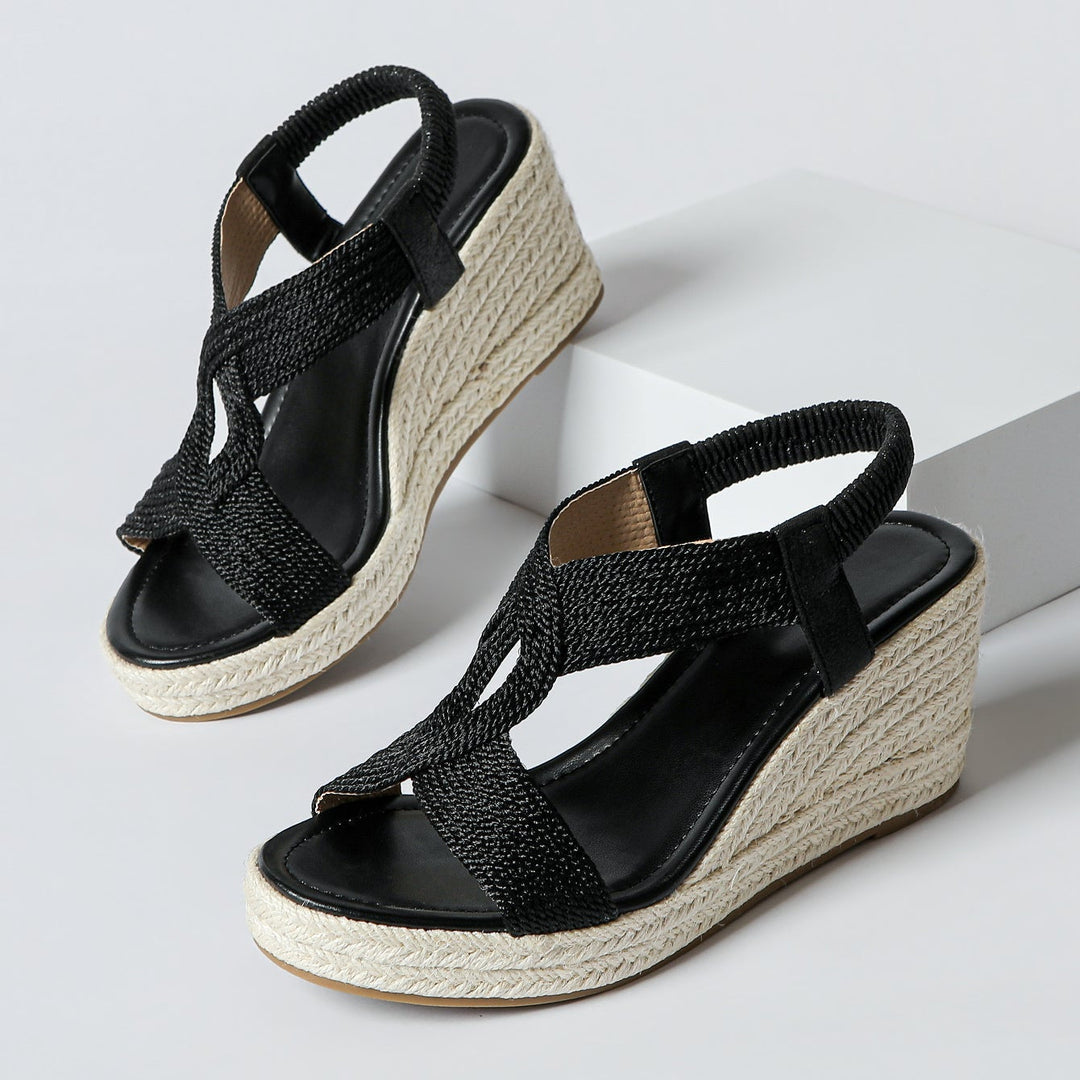 Adri | Woven Wedge Sandals