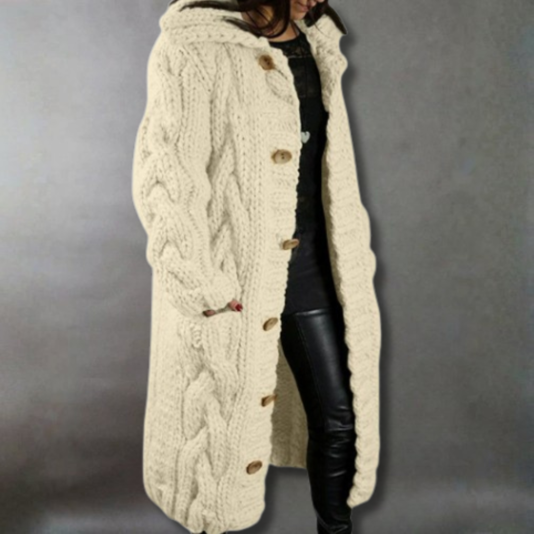 Clarisse | Cosy Cable-Knit Coat