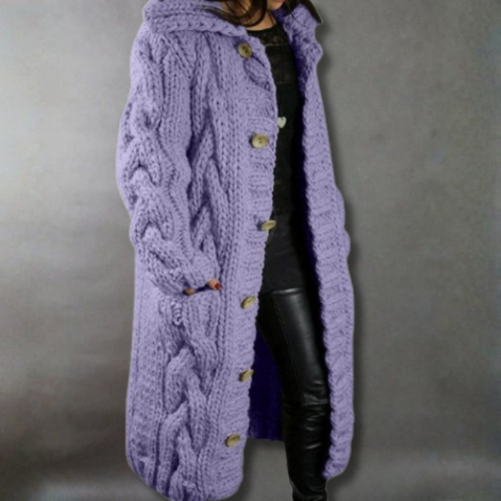 Clarisse | Cosy Cable-Knit Coat