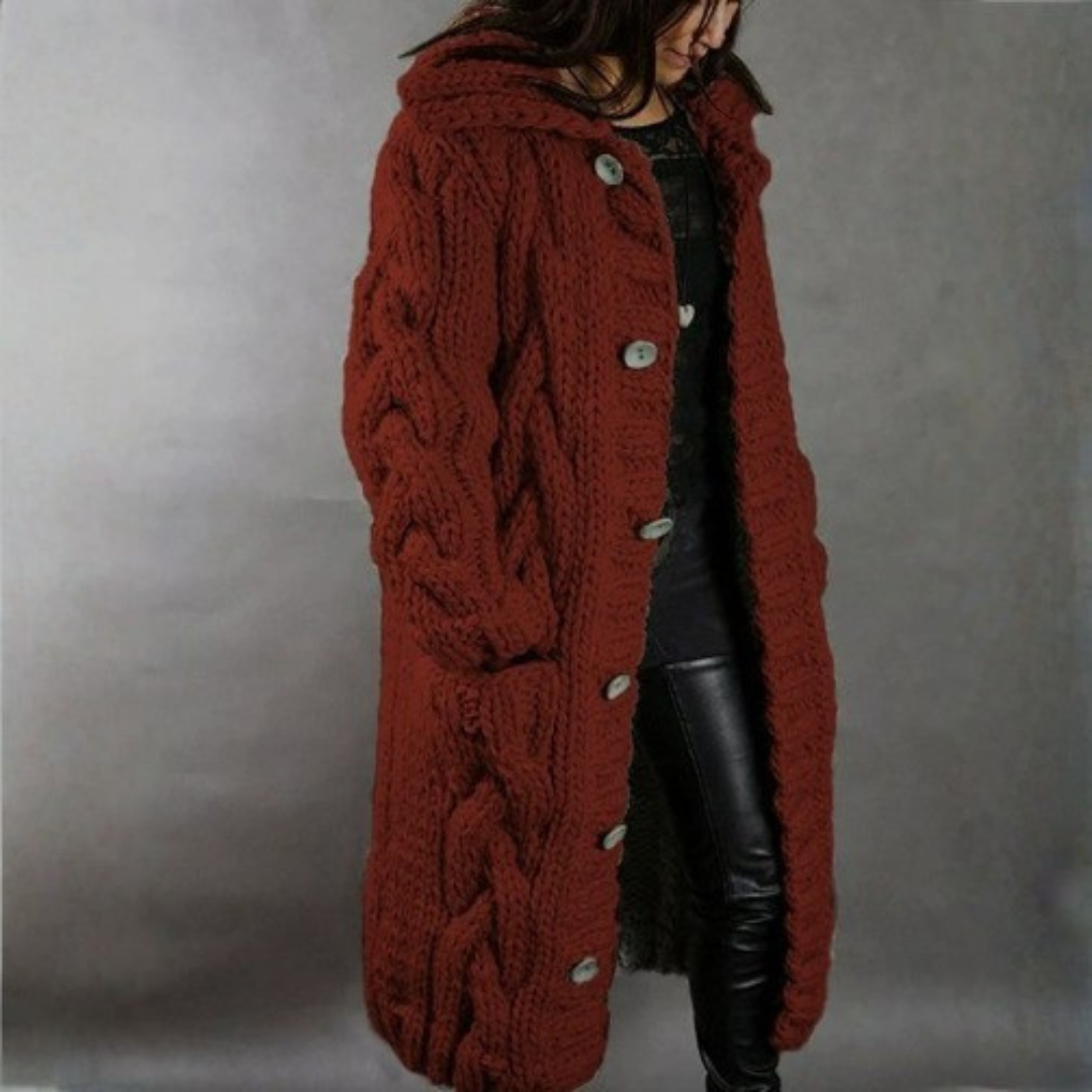 Clarisse | Cosy Cable-Knit Coat