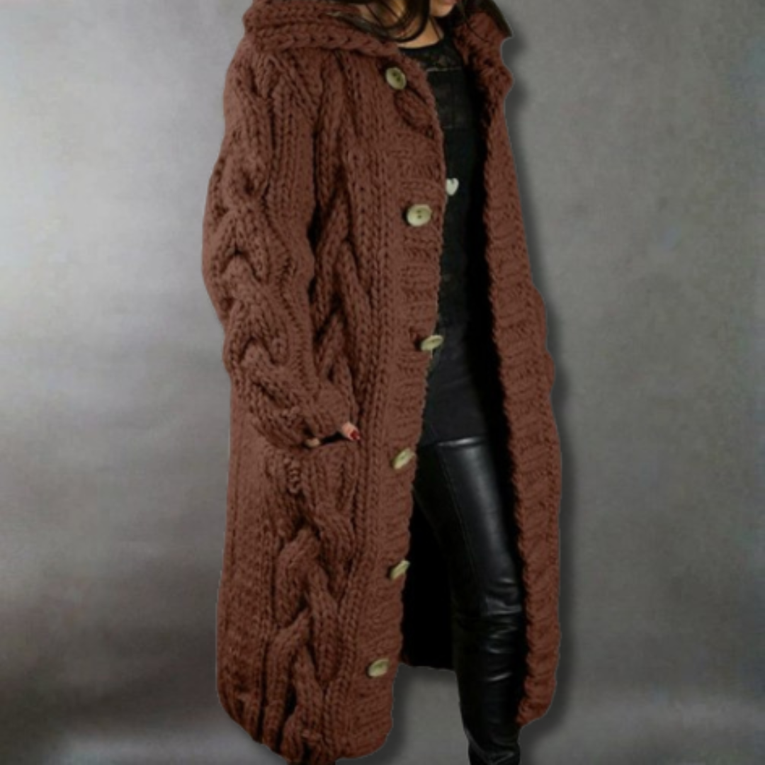 Clarisse | Cosy Cable-Knit Coat