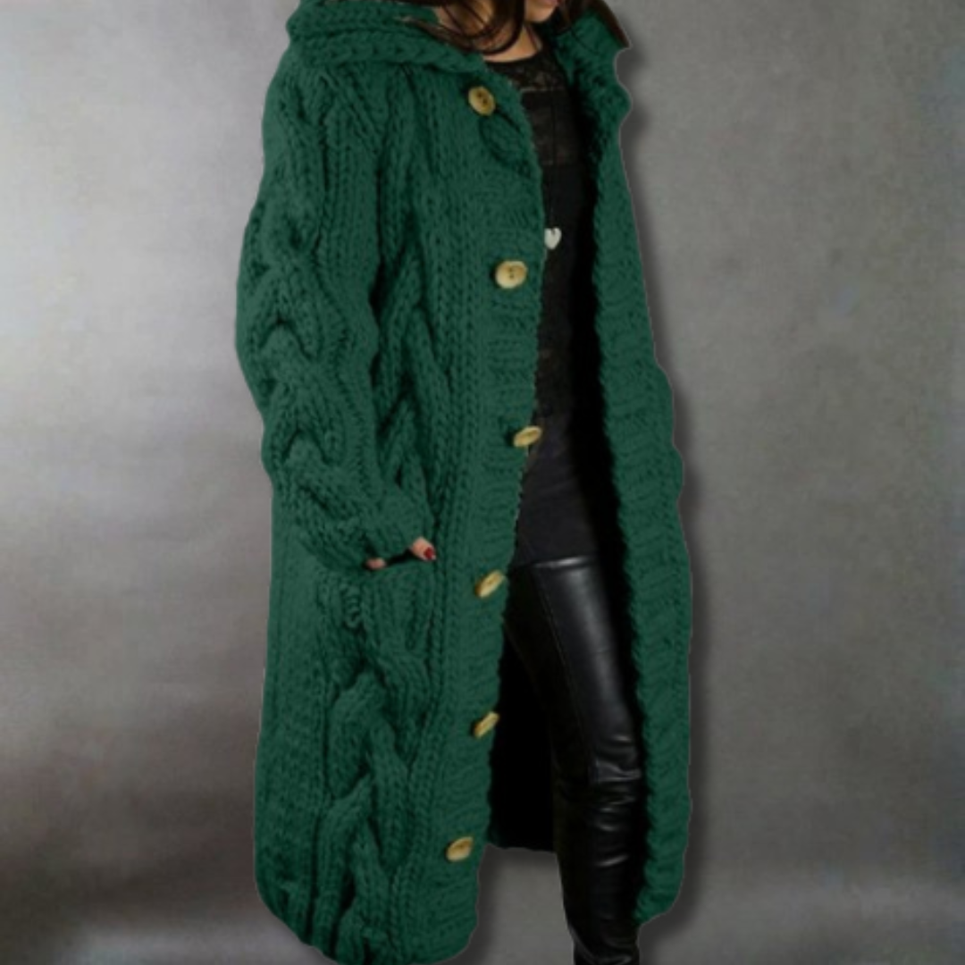 Clarisse | Cosy Cable-Knit Coat
