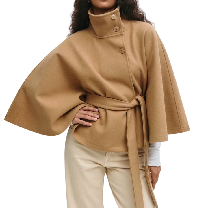 Edna | Cape-Style Belted Coat