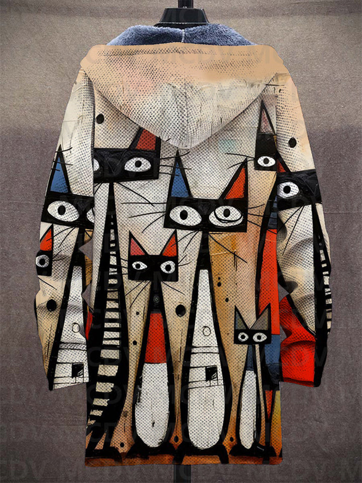 Megan | Artistic Zip-Up Hoodie