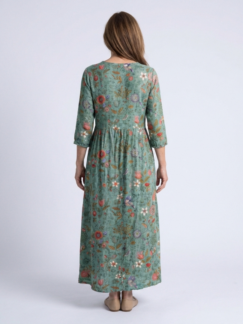 Marisca | Floral V-Neck Maxi Dress