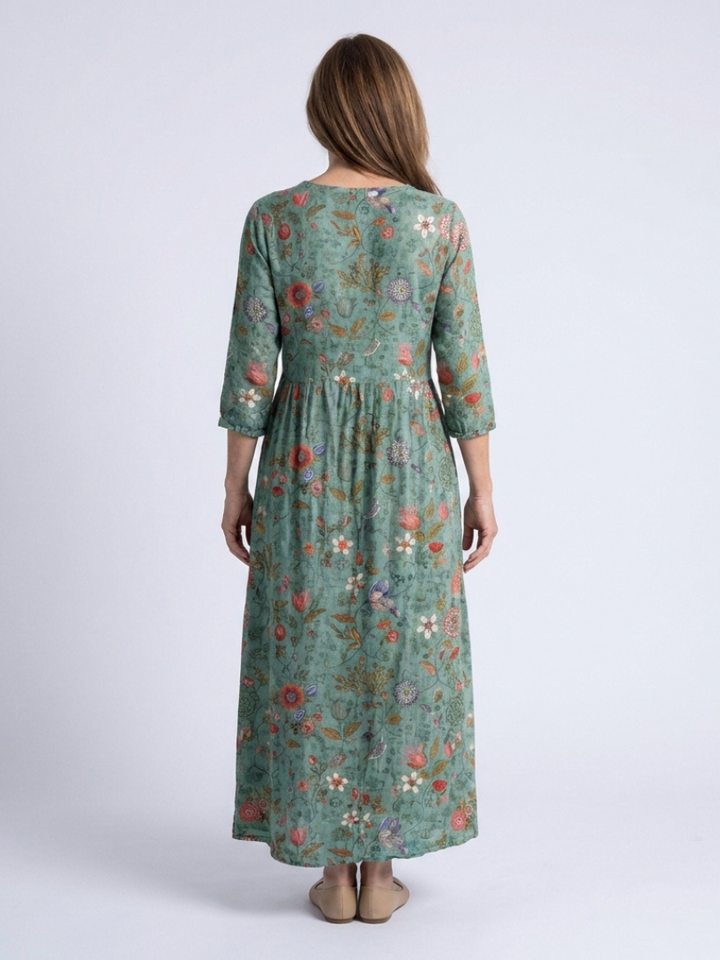 Marisca | Floral V-Neck Maxi Dress