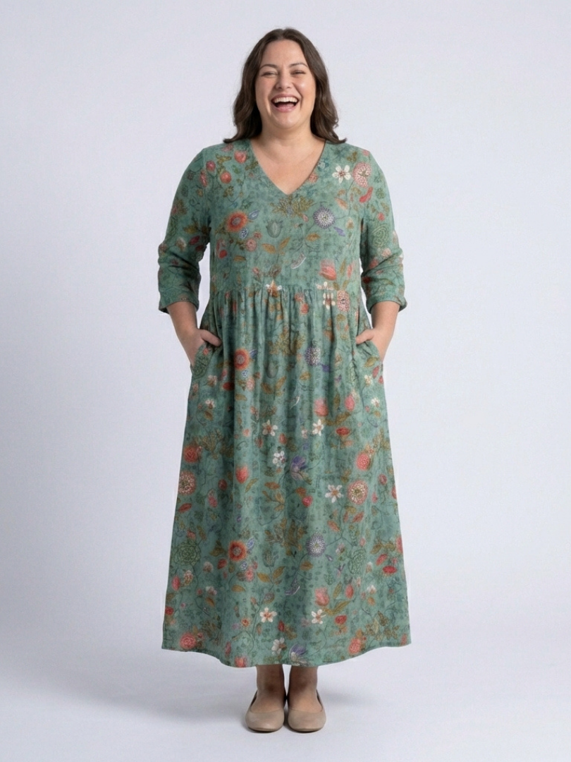 Marisca | Floral V-Neck Maxi Dress