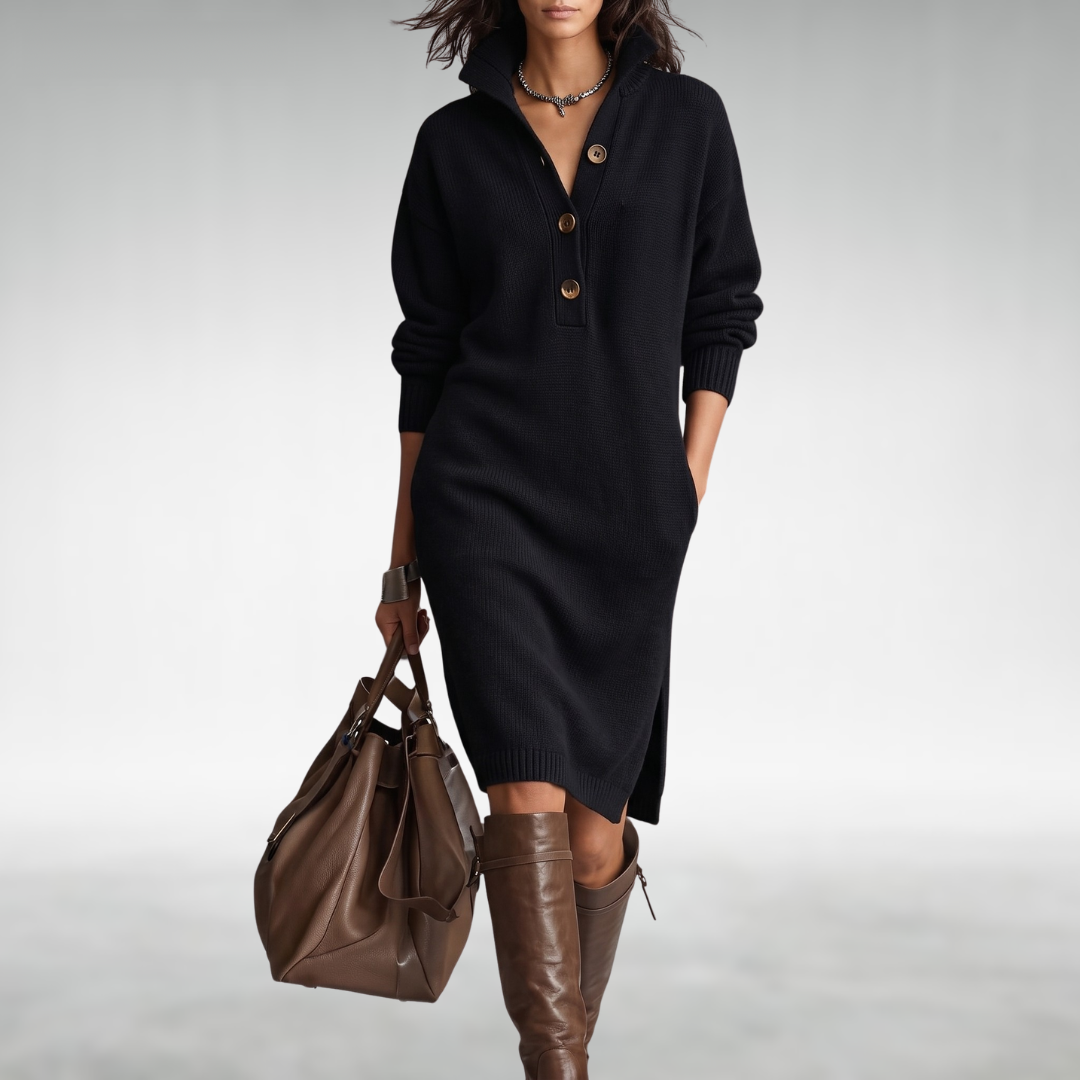 Evelyn | Soft Knit Midi Dress