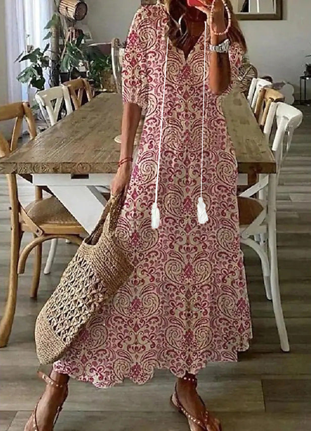Amalia | Boho Vintage Maxi Dress