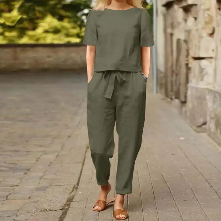 Alida | Elegant Two-Piece Linen Set