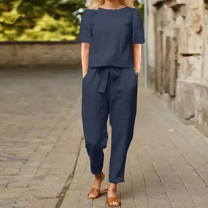 Alida | Elegant Two-Piece Linen Set