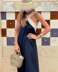 Franci | Elegant Crossover Evening Dress