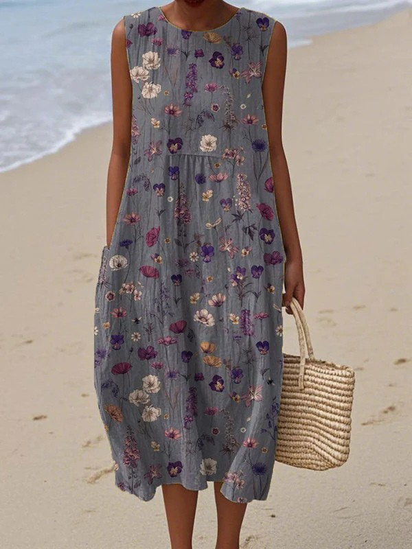 Lucy | Tie-Back Midi Dress