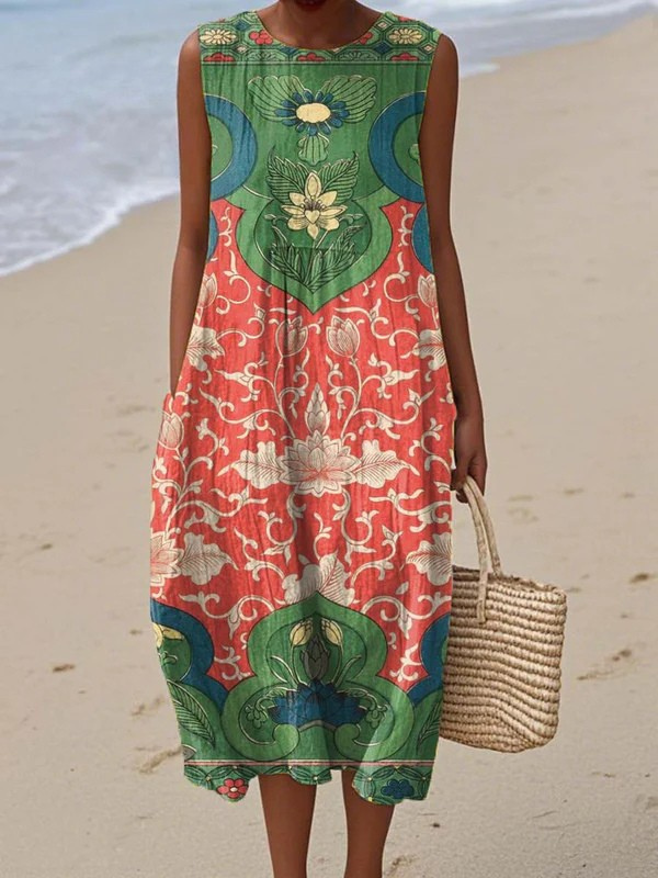 Sophie | Tie-Back Midi Dress