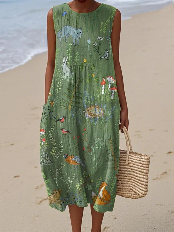 Poppy | Tie-Back Midi Dress