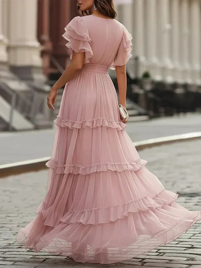Zoe | Pink Elegant Maxi Dress