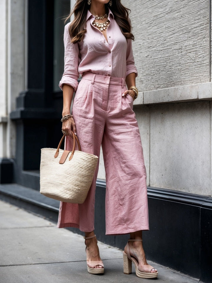 Suzanne | Capri Pants & Shirt Set