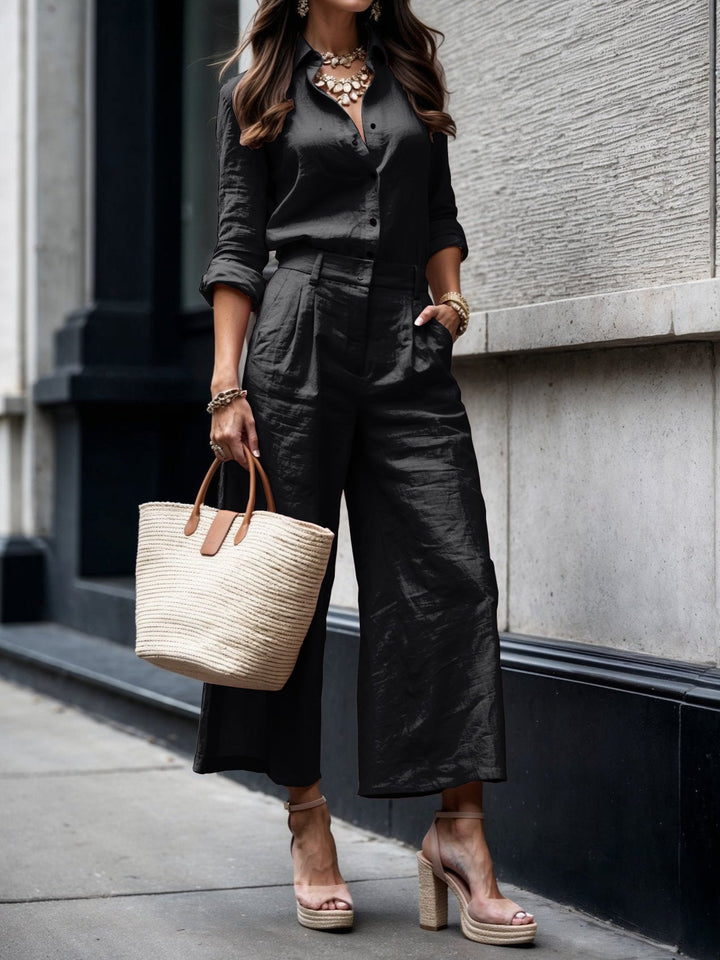 Suzanne | Capri Pants & Shirt Set