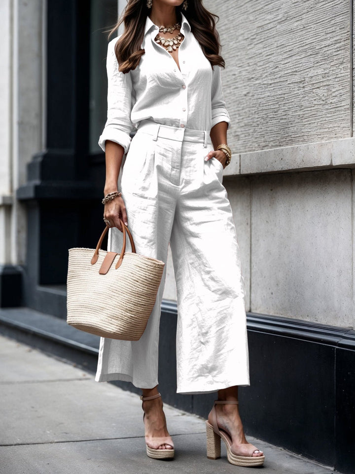Suzanne | Capri Pants & Shirt Set