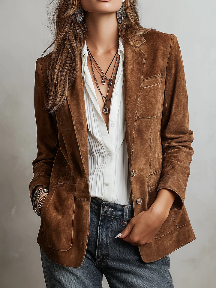Cassandra | Vintage Brown Blazer