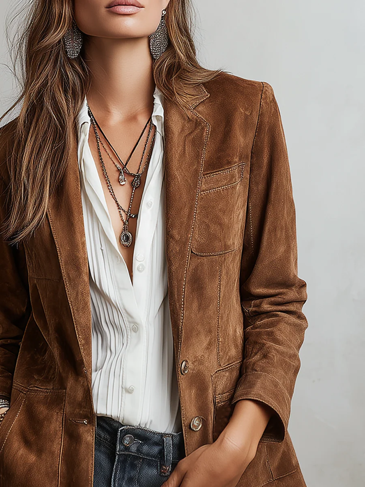 Cassandra | Vintage Brown Blazer