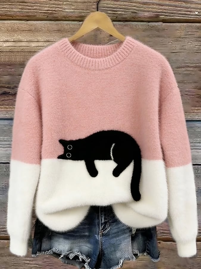Linda | Women’s Cat Graphic Sweatshirt
