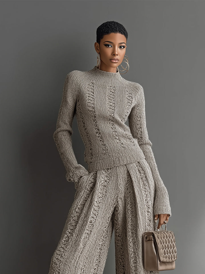 Juliana | Taupe Knit Set