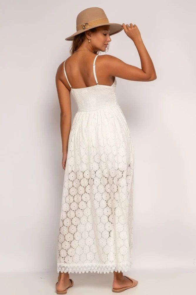 Savannah | Chic White Maxi Dress