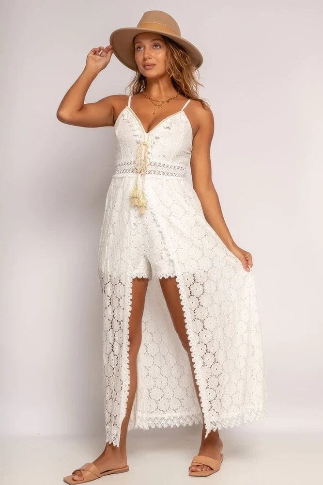 Savannah | Chic White Maxi Dress