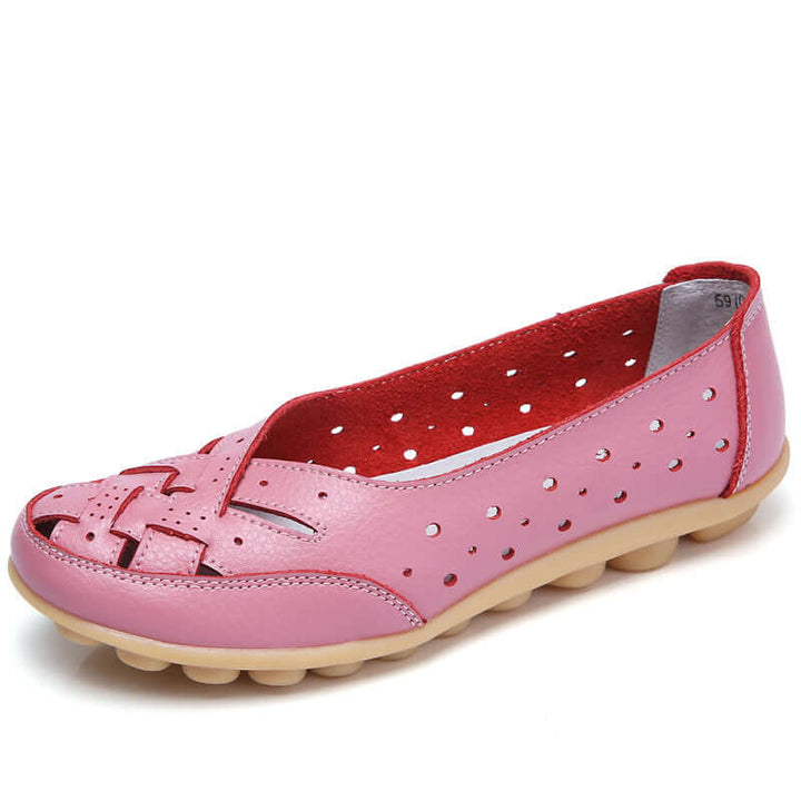 Elane | Breathable Leather Orthopedic Loafers