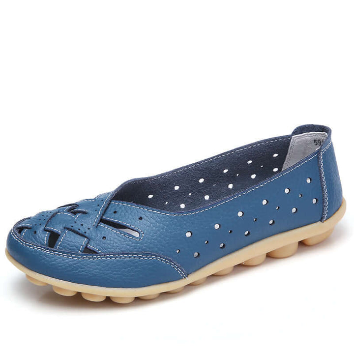 Elane | Breathable Leather Orthopedic Loafers