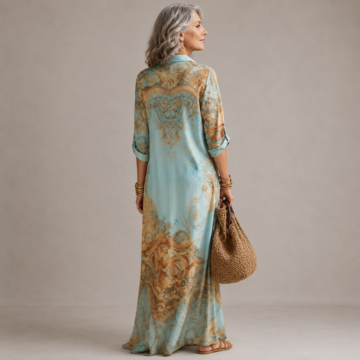 Evelina | Printed Maxi Dress